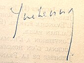 signature de Jean Guéhenno