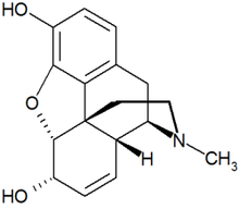 Estrutura química de Morfina