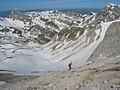 Pizzo d'Intermesoli (haut à droite), Pizzo Cefalone (haut à gauche).