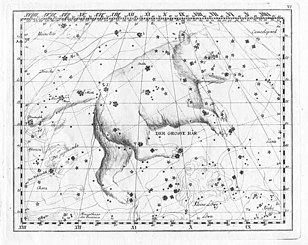 Kupferstich aus dem Sternatlas von Johann Elert Bode.