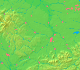 The Ostravice in the Moravian-Silesian Region from its two sources to its confluence with the Oder (magenta) and its watershed