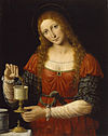 Maria Magdalena (ca. 1524) karya Andrea Solari, menampilkannya sebagai salah seorang Pembawa Mur.