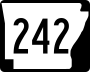 Highway 242 marker