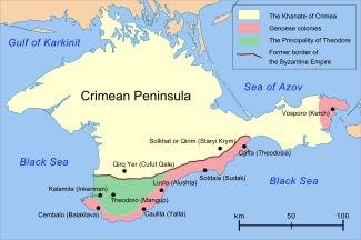 Crimea in the middle of the 15th century