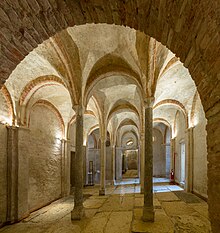 The crypt of the church.