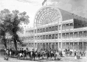 La façade du premier Crystal Palace.