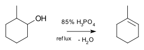 Disidratazione 1-metil-2-cicloesanolo