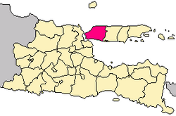 locator of Bangkalan Regency