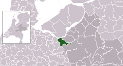 Ligging van Nijkerkmunisipaliteit in Gelderland