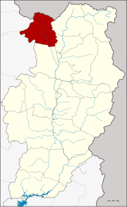 District location in Nan province