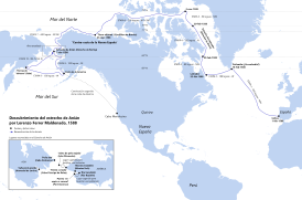 Descubrimiento del Estrecho de Anián por Lorenzo Ferrer Maldonado, 1588.svg