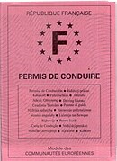 Ancien permis de conduire français.