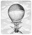 Jean-Pierre Blanchard gas balloon with oars 1784