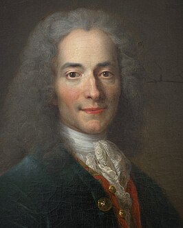 Portret van Voltaire door Nicolas de Largillière, na 1724-1725