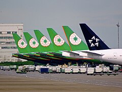 EVA Air main hub at Taiwan Taoyuan International Airport