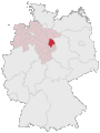 Lage des Landkreises Gifhorn in Deutschland