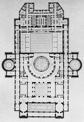 Plan at the auditorium ceiling level