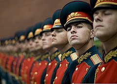 #3: The Russian military honor guard welcomes U.S. Navy Adm. Mike Mullen, chairman of the Joint Chiefs of Staff, during a wreath-laying ceremony at the Tomb of the Unknown Soldier in Moscow, Russia, June 26, 2009. Mullen is on a three-day trip to the country, meeting with counterparts and touring the Russian military academy. (POTD) – Credit: MC1 Chad J. McNeeley. (PD US Navy)