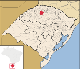 Palmeira das Missões – Mappa