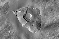 2001 Mars Odyssey THEMIS mosaic of Tharsis Tholus.