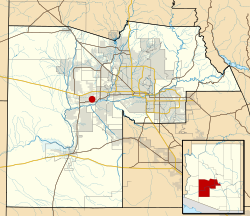 Location in Maricopa County and the state of Arizona