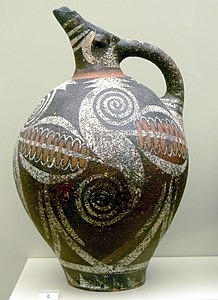 Minoan volutes on a jug, c.1850-1675 BC, ceramic, Archaeological Museum of Heraklion, Heraklion, Greece[5]