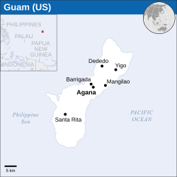 Location of Guam