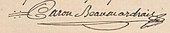 Signature de Pierre-Augustin Caron de Beaumarchais