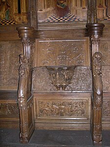 Misericord on a choir stall