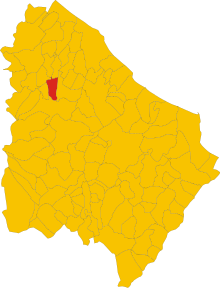 Map of comune of Filetto (province of Chieti, region Abruzzo, Italy).svg