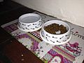 Pet bowls, which are bowls designed to be used by domestic animals such as dogs or cats