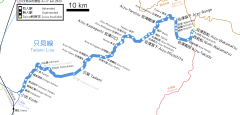 Aizu-Sakamoto Station is located in JR Tadami Line