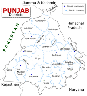 Localisation de District de Gurdaspur