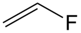 Structuurformule van vinylfluoride