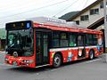 Isang bus na Hino Blue Ribbon City na ginagamit sa Kesennuma BRT