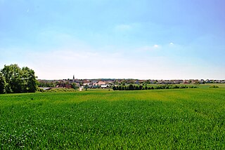 Das Steigerwaldvorland bei Eichfeld mit kleinen Hügeln