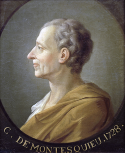 O filosofo y escritor francés Montesquieu