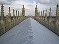 Acoperișul de plumb al King's College Chapel, Anglia.