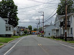 Rue principale à Saint-Sylvestre.