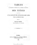 Thumbnail for File:Tables (la première des auteurs, et la seconde des matières) des thèses soutenues à la Faculté de Médecine de Paris, dans le cours de 1847, rédigées par M. Veret… (IA BIUSante 90973x1847).pdf