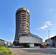 The headquarters of the Bank for International Settlements, in Basel (Switzerland)