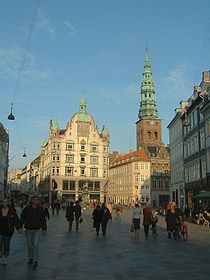 Strøget (voetgangersgebied en centrale winkelstraat)