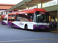 SBS Transit CNG powered Volvo B10BLE with Volgren CR222L bodywork