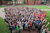 Group photo of participants at Wikimania 2012 (Washington D.C.)