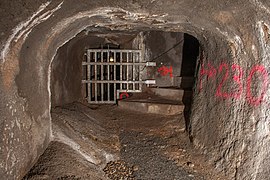 Verschlossener Tucher-Stollen zum Laufertorbunker