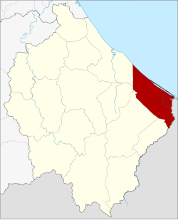 แผนที่จังหวัดนราธิวาส เน้นอำเภอตากใบ