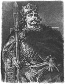 Boleslaus I of Poland, a drawing by Jan Matejko, c. 1890