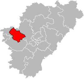 Situation of the canton of Jarnac in the department of Charente