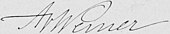 signature d'Anton von Werner