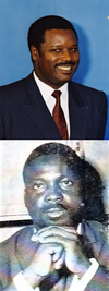 DRC President Laurent-Désiré Kabila (left) was assassinated on January 16. Burundi President Pierre Buyoya (top) and CAR President Ange-Félix Patassé both faced coup attempts.